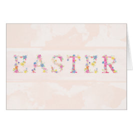 Tarjeta Floral de Pascua