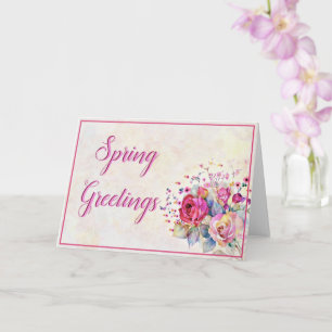 Tarjeta Floral de primavera