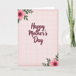 Tarjeta floral de profunda gratitud