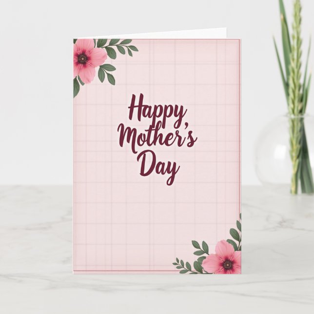 Tarjeta floral de profunda gratitud (Anverso)