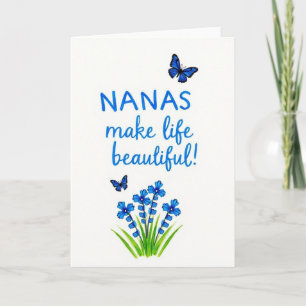 Tarjeta floral de Sweet Nanas