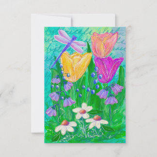 Tarjeta floral Deanna Day Blank