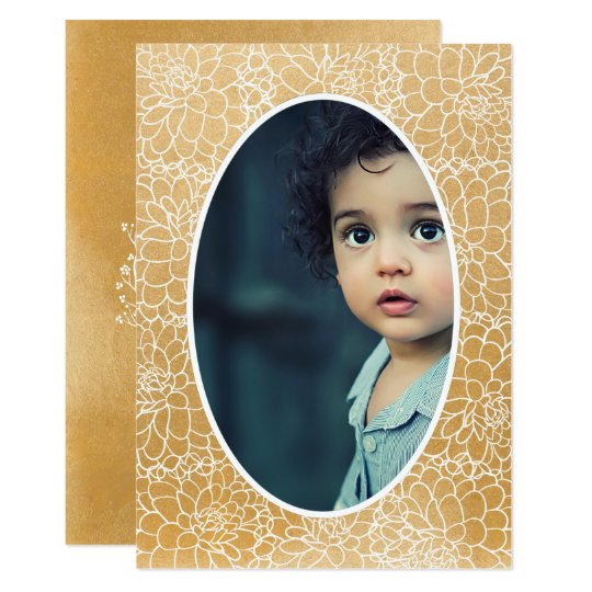 Tarjeta floral del día de fiesta del navidad de la invitación 12,7 x 17,8 cm