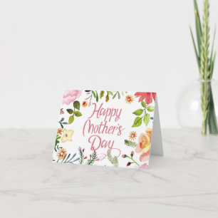 Tarjeta Floral del Día de la Madre