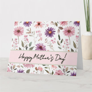Tarjeta Floral del Día de la Madre