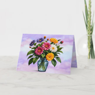 Tarjeta floral del Día de la Madre
