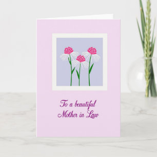 Tarjeta floral del día de la madre con lilas