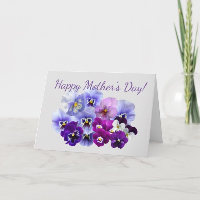 Tarjeta floral del día de madre de los (Anverso)