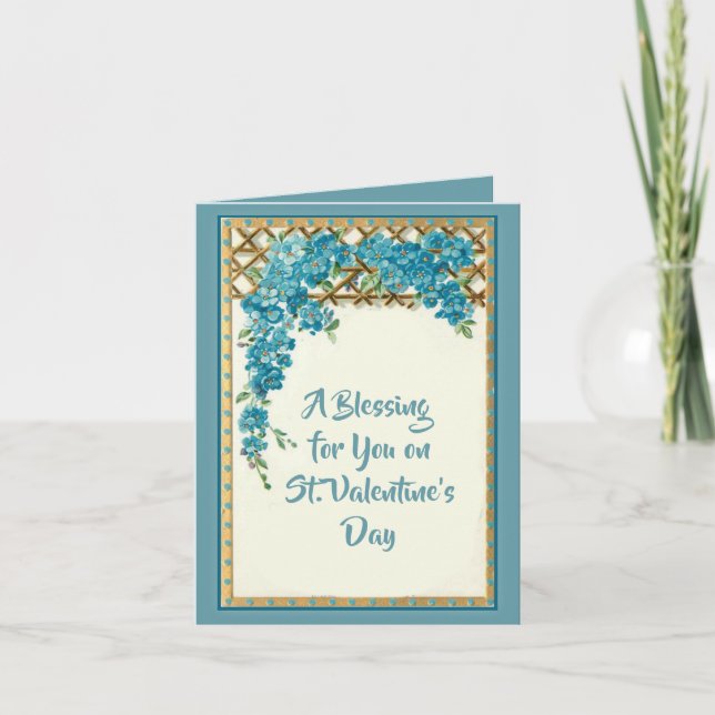 Tarjeta floral del el día de San Valentín del (Anverso)