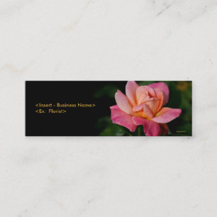 Tarjeta floral del perfil