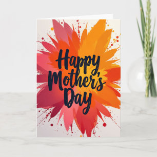 Tarjeta Floral Día de las Madres Explosión