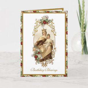 Tarjeta floral dorada elegante de Jesús del Monte 
