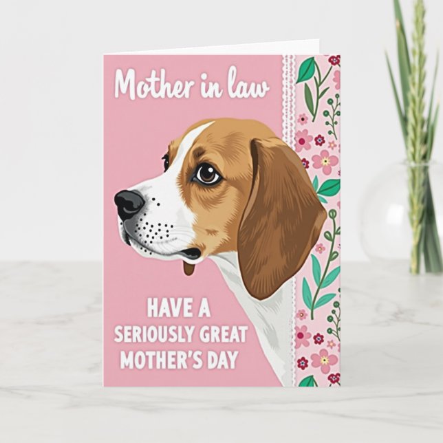 Tarjeta Floral Dulce Suegra (Anverso)