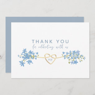 Tarjeta Floral Dusty Blue Boda