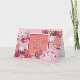 Tarjeta Floral Eid Mubarak