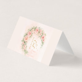 Tarjeta Floral Eid Mubarak – Regalo Islámico Rosa Claro f