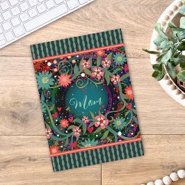 Tarjeta Floral elegante Bonito moderna Feliz Día de la Mad