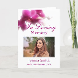 Tarjeta Floral en memoria amorosa Foto Keepsake