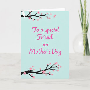 Tarjeta floral especial del día de la madre