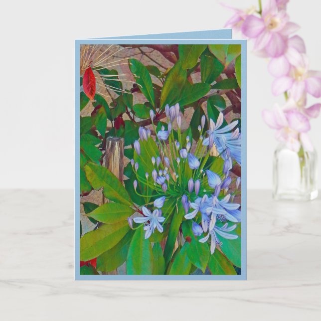Tarjeta Floral Folded Greeting Card (Orquídea)