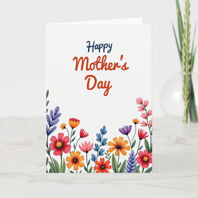 Tarjeta Floral Garden Greeting Card (Anverso)