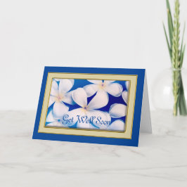 Tarjeta Floral Get Well Card, tarjeta plegada de 5