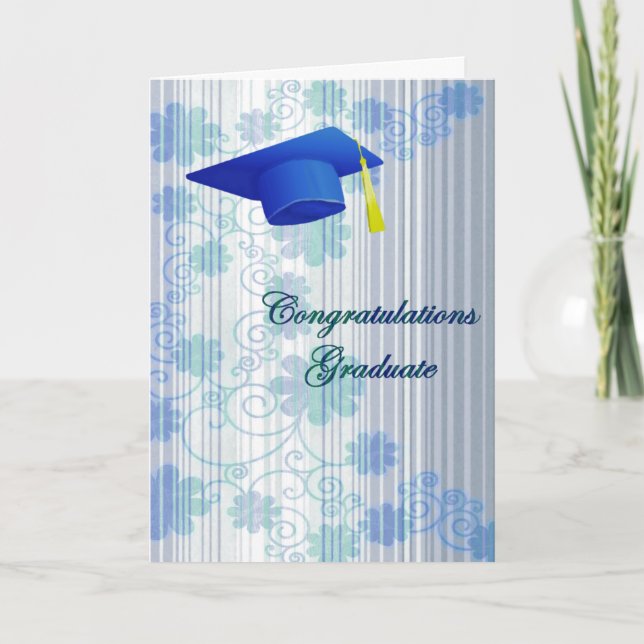 Tarjeta Floral Graduation Greeting Card (Anverso)