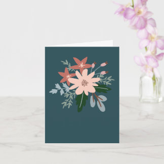 Tarjeta Floral greeting card