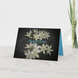 Tarjeta Floral Happy Easter Rejoice el grupo Lily