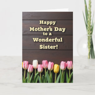 Tarjeta Floral Hermana Maravillosa