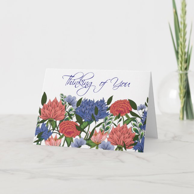 Tarjeta Floral india (Anverso)