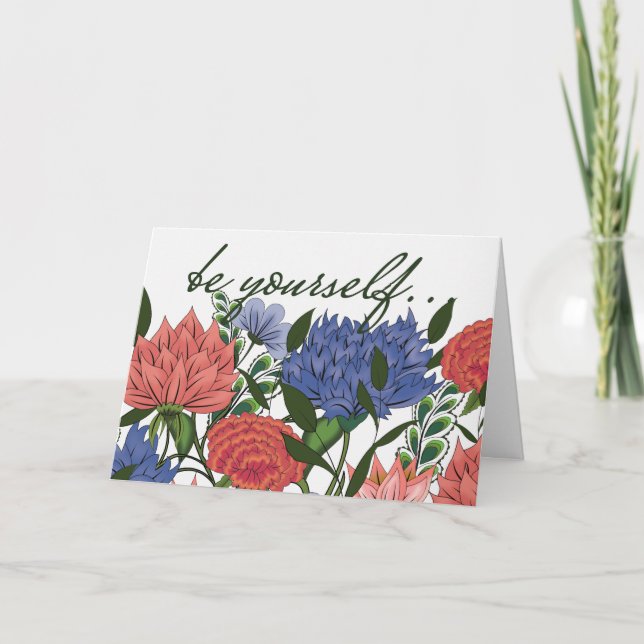 Tarjeta Floral india para el valor (Anverso)