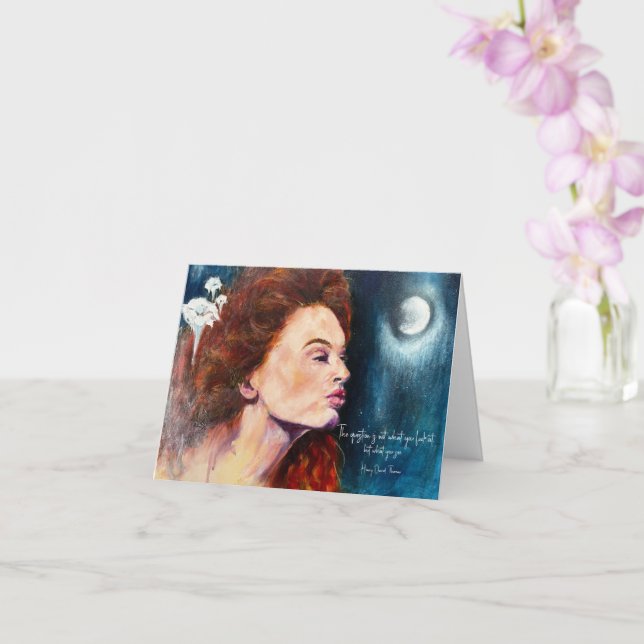 Tarjeta Floral inspiradora (Orquídea)