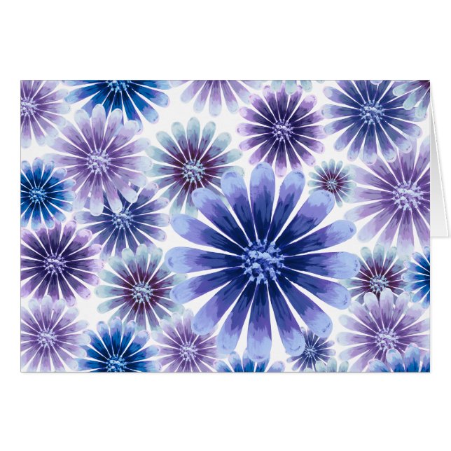 Tarjeta Floral Lavender (Anverso (Horizontal))