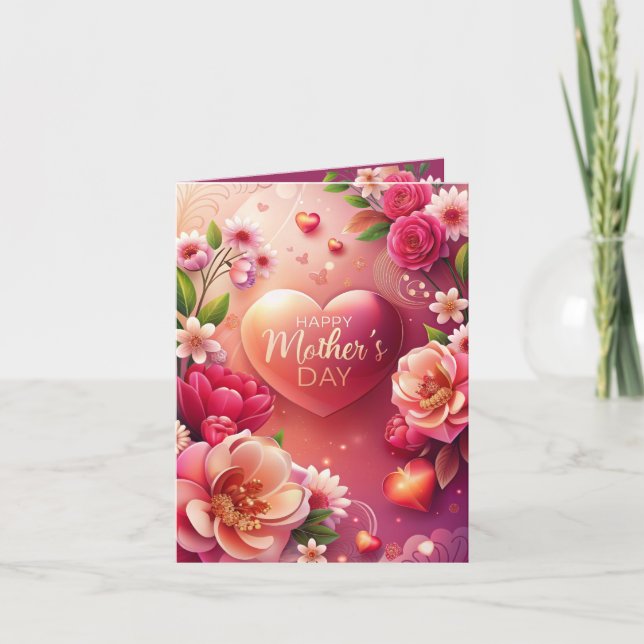 Tarjeta Floral Magic for Mom (Anverso)
