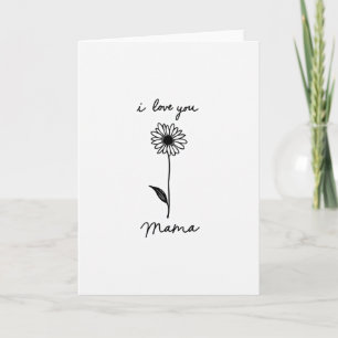 Tarjeta Floral Mamá Te Quiero