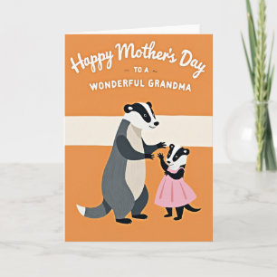 Tarjeta Floral Maravillosa Abuela
