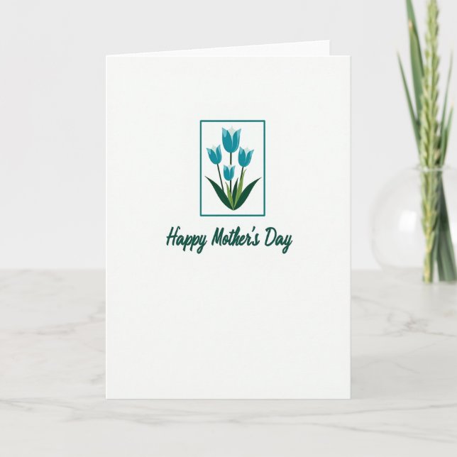 Tarjeta Floral Mothers Day Framed Card (Anverso)