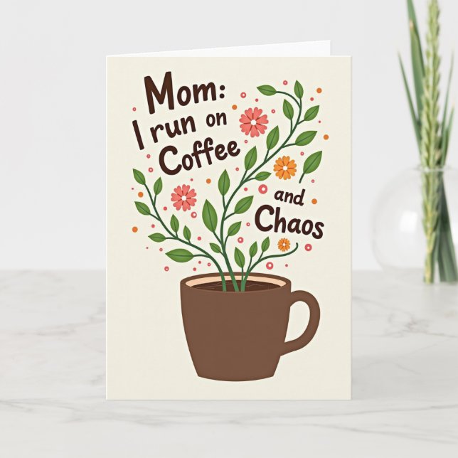 Tarjeta Floral Mothers Day Illustration Card (Anverso)