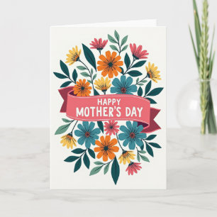 Tarjeta floral para mi esposa