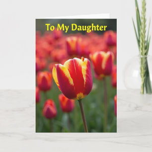 Tarjeta floral para mi hija