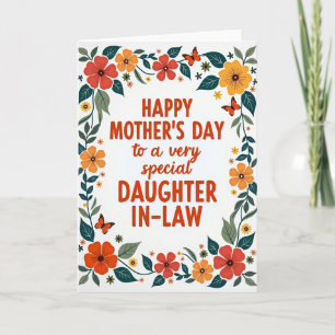 Tarjeta Floral para Nuera Dulce
