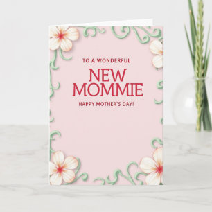 Tarjeta Floral para Nuevas Mamás