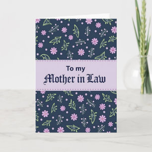 Tarjeta Floral para Suegra Cariñosa