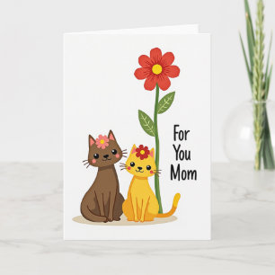 Tarjeta floral para ti mamá