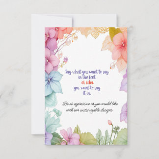 Tarjeta Floral Pastel