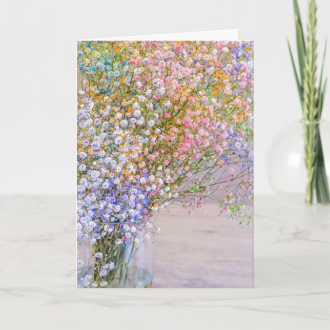 Tarjeta floral pastel para cualquier ocasión (Anverso)