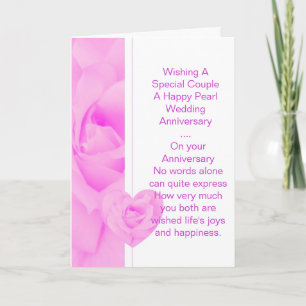 Tarjeta Floral personalizada 30° aniversario Boda