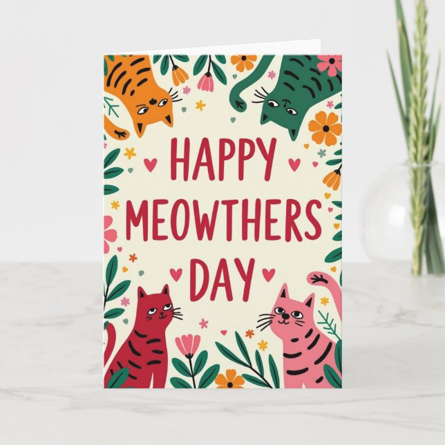 Tarjeta Floral Pet Friends Card (Anverso)