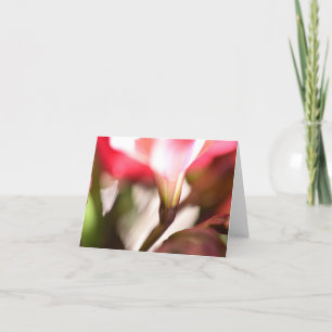 Tarjeta Floral plegada de agradecimiento